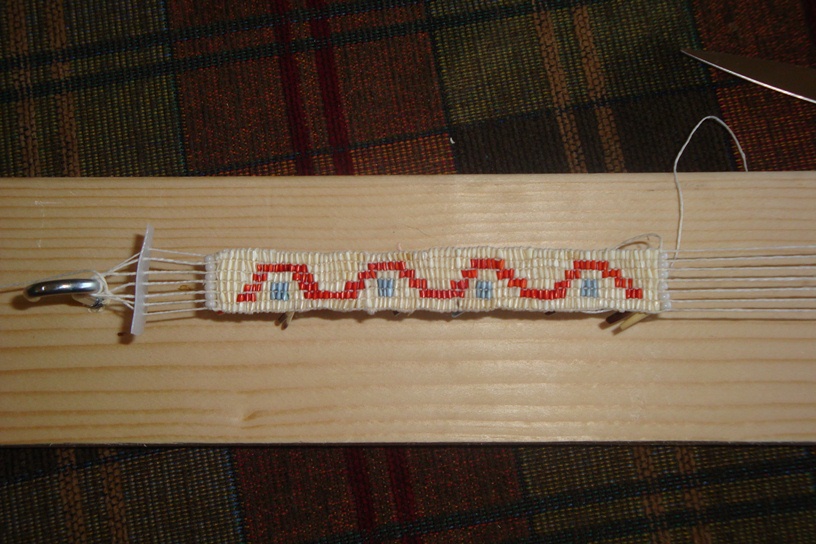 Quillwork on a loom